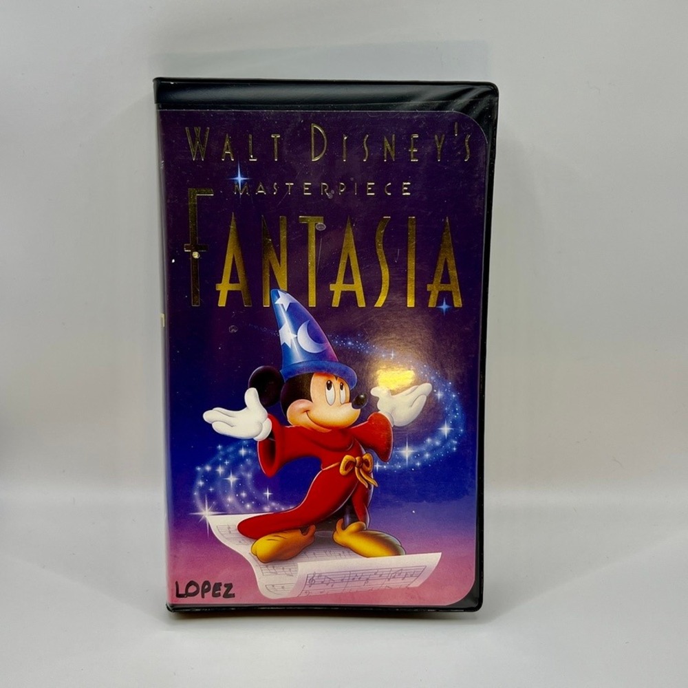 FANTASIA 1991 Vintage Walt Disney Masterpiece VHS Tape Sorcerer Mickey Vintage